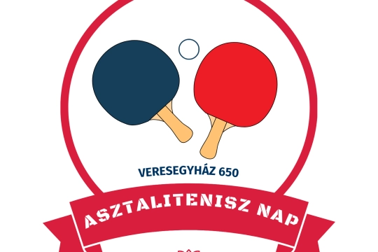 Blue White Red Modern Creative Table Tennis Club Logo