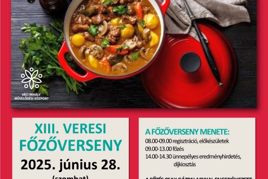 főzőverseny városünnep plakát 2025