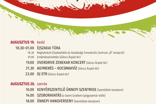 Államalapitó Szent István király ünnepe plakát