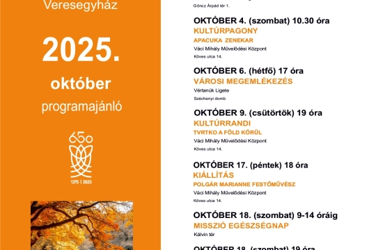 Októberi programajánló