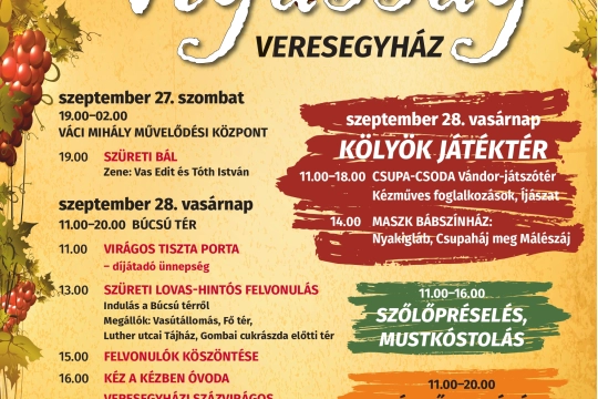 Szüreti Vigasság 2025 részletes
