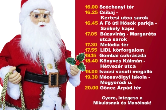 Mikulás a kisvonaton plakát