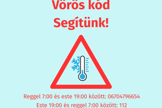 Vörös kód az extrém időjárás végett Segítünk! (1)