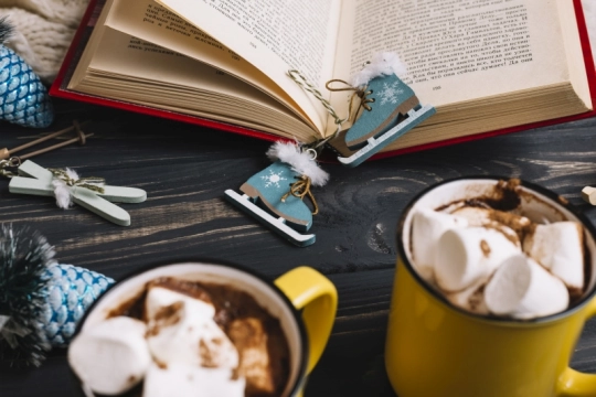 mugs-with-marshmallows-drinks-near-christmas-decorations-book