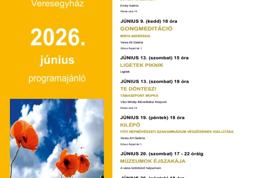 Júniusi programajánló