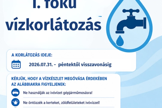 I. fokú vízkorlátozás (1)